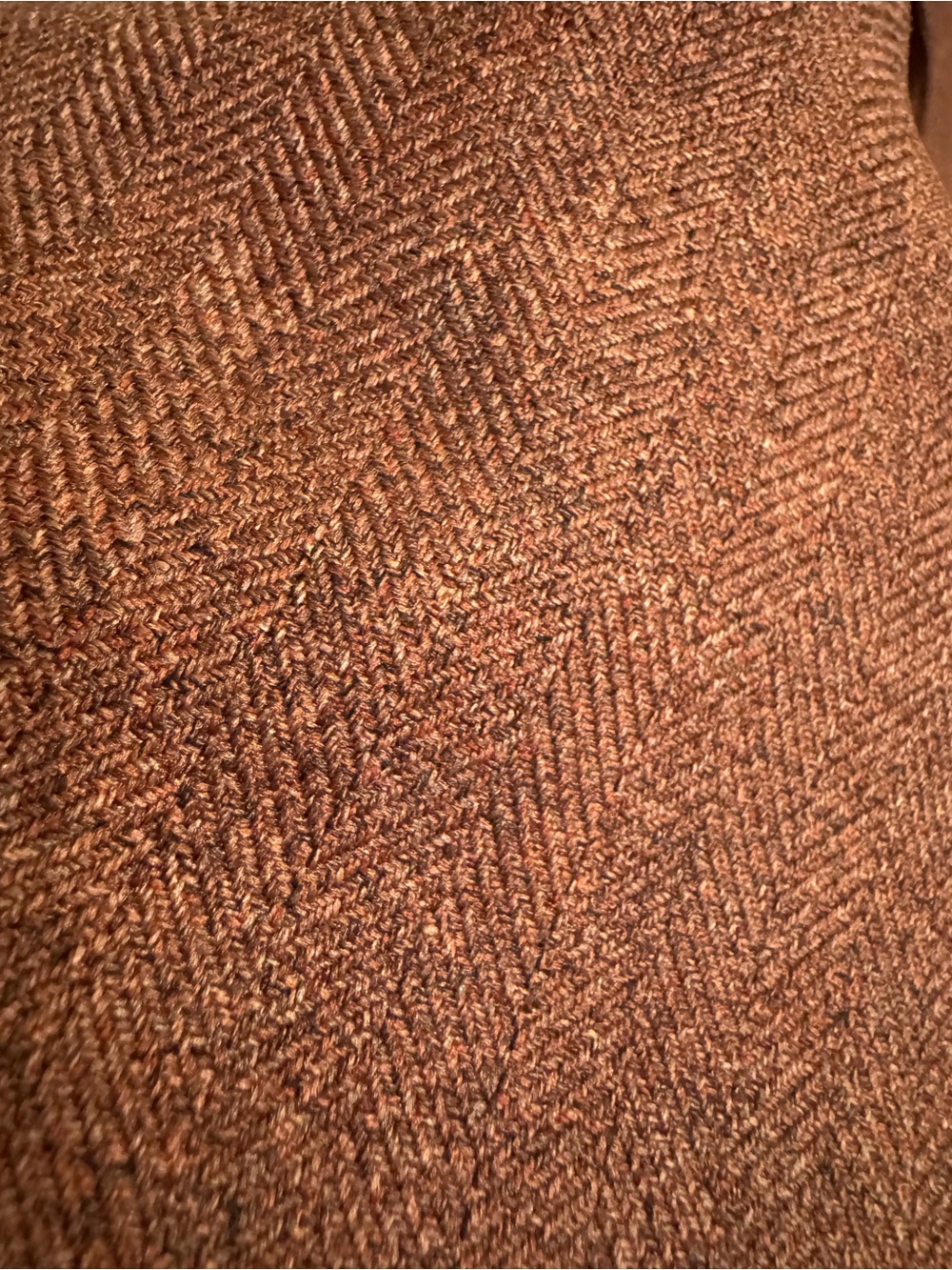 Le Suit Womens Skirt Blazer Suit Sz 14 Rust Terracota Brown Harringbone Business - Picture 9 of 16